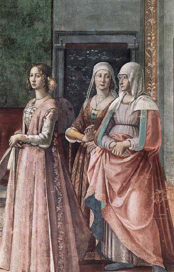 GHIRLANDAIO, Domenico Birth of St John the Baptist oil painting picture